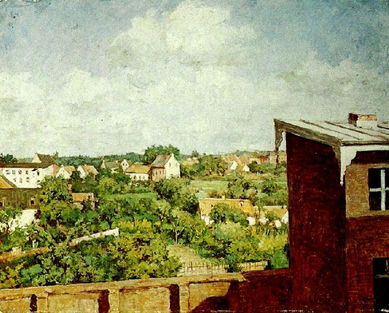 a. jernberg utsikt fran dilsseldorf oil painting picture